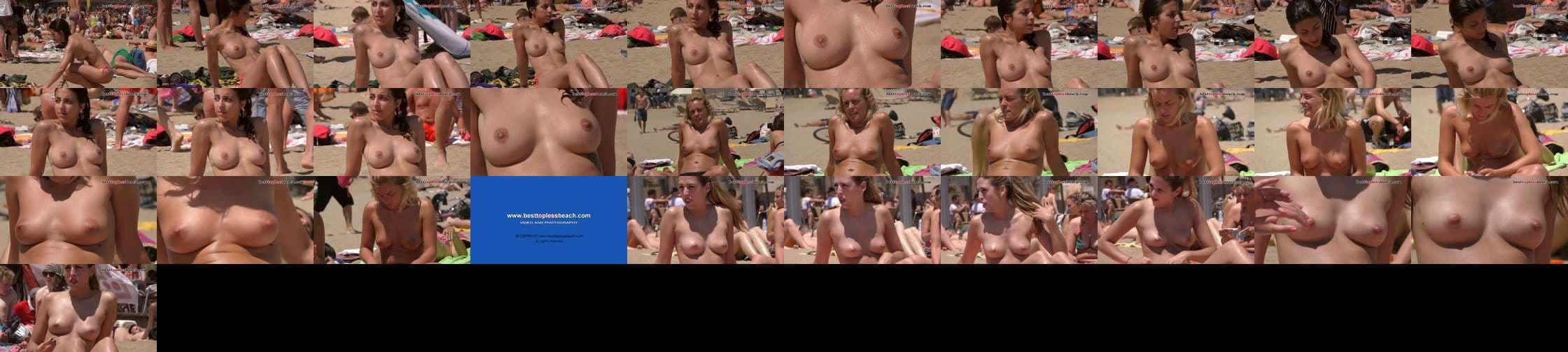 Voyeur filme du topless sur la plage image